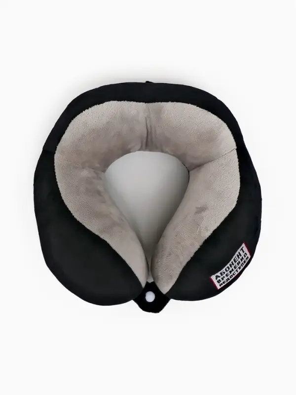 Подушка для путешествий бархатная формовая Подушка для путешествий бархатная формовая "Недоступен", черная