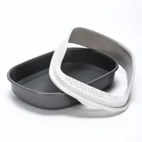 Лоток для кошек &laquo;Фур-Мур&raquo;, 48&times;35.5 см, с высоким бортом, с совком, покрытие софт-тач, смоки