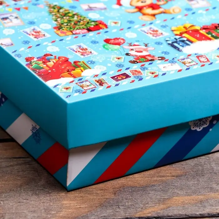 Подарочная коробка сборная «Зимушка», 21×15×5.7 см Подарочная коробка сборная «Зимушка», 21×15×5.7 см