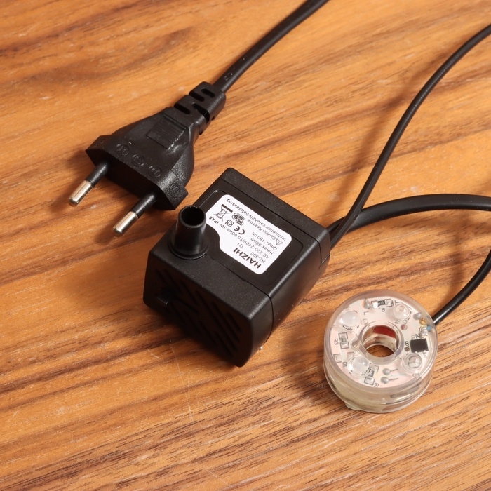 Фонтан Фонтан "Каменная лестница под деревом" 29х16 см (с подсветкой)