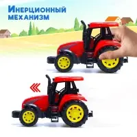 Трактор инерционный &laquo;Сельскохозяйственный&raquo;, цвет красный
