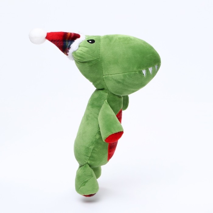 Игрушка мягкая для собак  Игрушка мягкая для собак "Дино" с пищалкой, 35 х 16 см