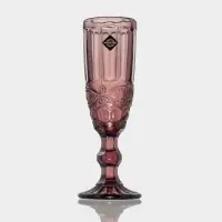 Бокалы для шампанского Magistro &laquo;Ла-Манш&raquo;, 160 мл, 7&times;20 см, набор 6 шт., стекло, розовые