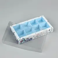 Коробка под 8 конфет с ячейками &laquo;Волшебного Нового года&raquo;, 10&times;18.5&times;3 см