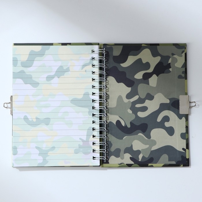 Блокнот на замочке А6, 50 листов в твердой обложке «С 23 февраля» Блокнот на замочке А6, 50 листов в твердой обложке «С 23 февраля»