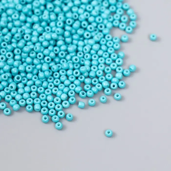 Бисер стекло 12/0  Бисер стекло 12/0 "Тёмно-бирюзовый" 15 гр