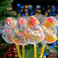 Карамель на палочке «Елочка лолли», радуга, 55 г Карамель на палочке «Елочка лолли», радуга, 55 г