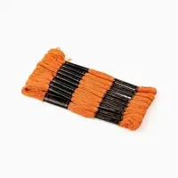 Нитки мулине Bestex, оранжевый цвет (108), 24 шт. в уп.