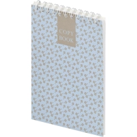 Блокнот А6,60л,точка,греб.верхн,обл.глянц.лам. Attache Fleur Лазурь