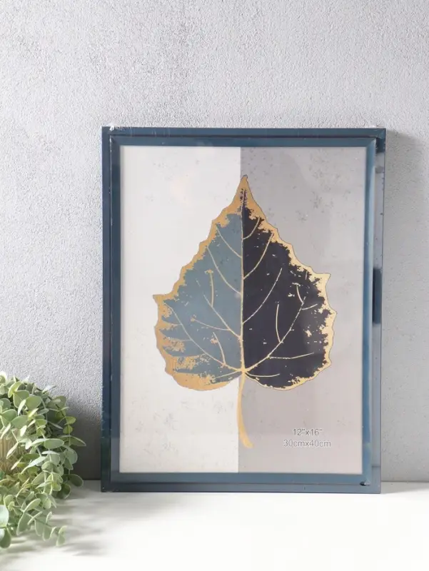 Фоторамка пластик 30х40 см "Остин" иссиня-чёрный 44,2х34,2х1,5 см