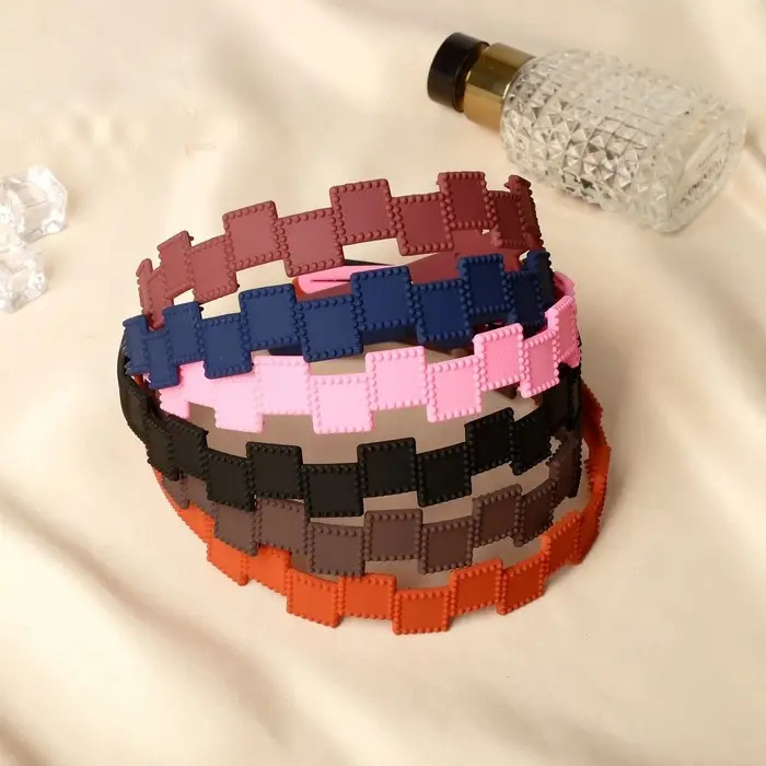 Ободок для волос «Эмили», квадратики, 2.3 см, МИКС Ободок для волос «Эмили», квадратики, 2.3 см, МИКС