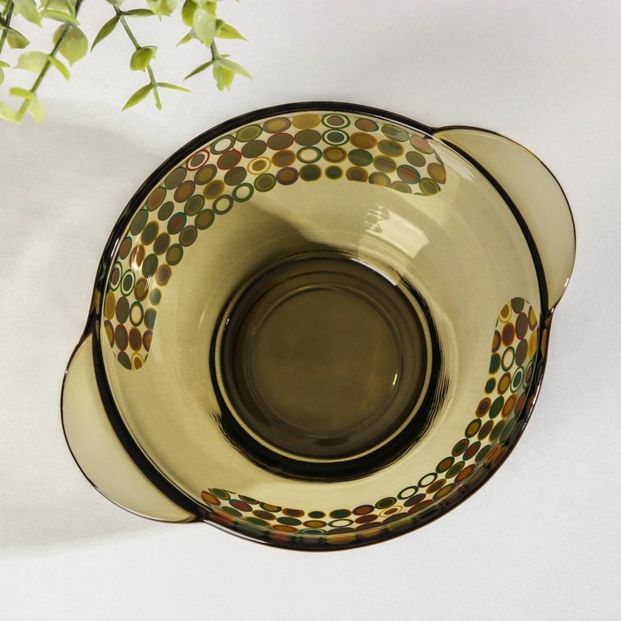 Бульонница «Дымка. Кружочки» 510 мл, d=13,5 см, цвет коричневый Бульонница «Дымка. Кружочки» 510 мл, d=13,5 см, цвет коричневый