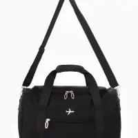 Сумка дор РК Одноцвет, 39*20*25, отд на молнии, н/карман, дл ремень, черный