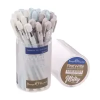 Ручка шариковая BrunoVisconti FirstWrite.Milky 0.5 мм стержень синий, МИКС