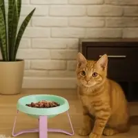 Миска на подставке, 170 мл, пластик