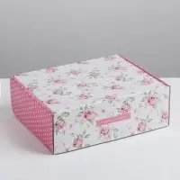 Коробка подарочная складная, упаковка, &laquo;Светись от счастья&raquo;, 27&times;9&times;21 см
