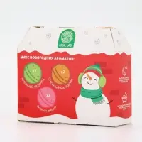 Бомбочки для ванны в домике «Снеговик», набор 6 шт х 40 г, URAL LAB