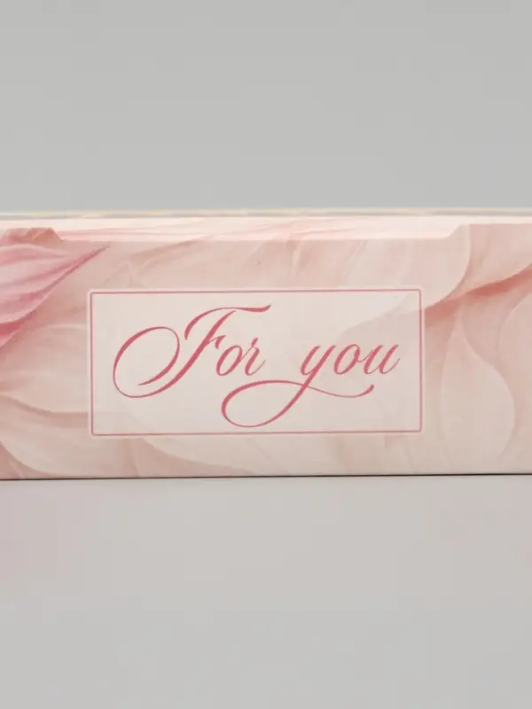 Коробка подарочная с окном &laquo;Для тебя&raquo;, 17&times;7&times;4 см, самосборная