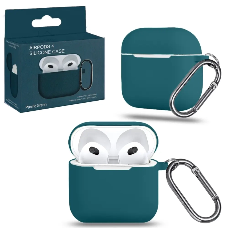 Чехол APods 4 с карабином №18 Pacific Green Чехол APods 4 с карабином №18 Pacific Green