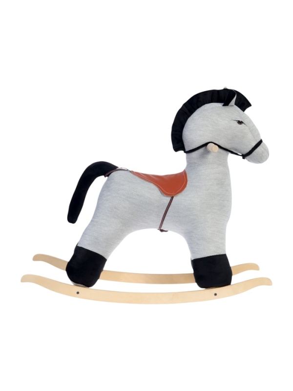 Качалка "Конь Восток", цвет светло-серый 990014