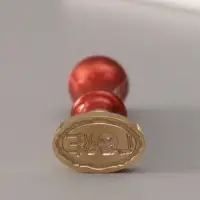 Печать для сургуча с пластиковой ручкой &laquo;Жуткая любовь&raquo;, 6.3&times;3&times;2 см
