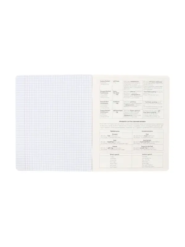 Тетрадь 48 листов в клетку &laquo;Буквица&raquo; Английский язык, белые листы