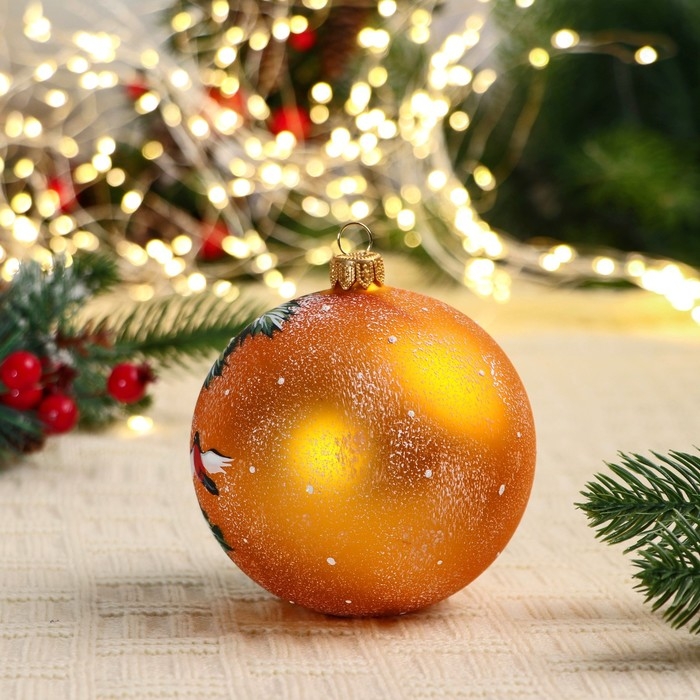 Ёлочный шар d-10 см Ёлочный шар d-10 см "Затейница"