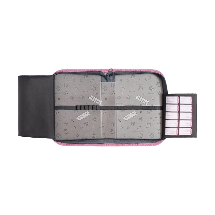 Пенал 1 секция 140 х 210 х 40 мм, откидной карман и косметичка, тканевый, Calligrata TOP Content Пенал 1 секция 140 х 210 х 40 мм, откидной карман и косметичка, тканевый, Calligrata TOP Content "Котик"