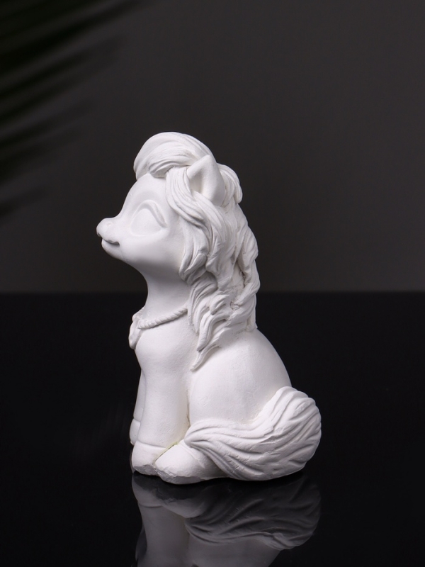 Статуэтка Статуэтка "Пони с подковой" 8х5х5 см, натуральный