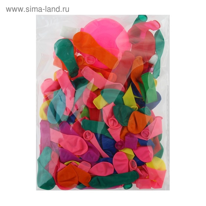 Набор «Водная бомба», 200 шт. с насосом и насадкой, цвета МИКС