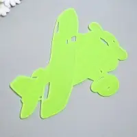 Наклейка интерьерная фосфорная «Самолёт», с клеевыми подушечками, 29.5×25 см, МИКС