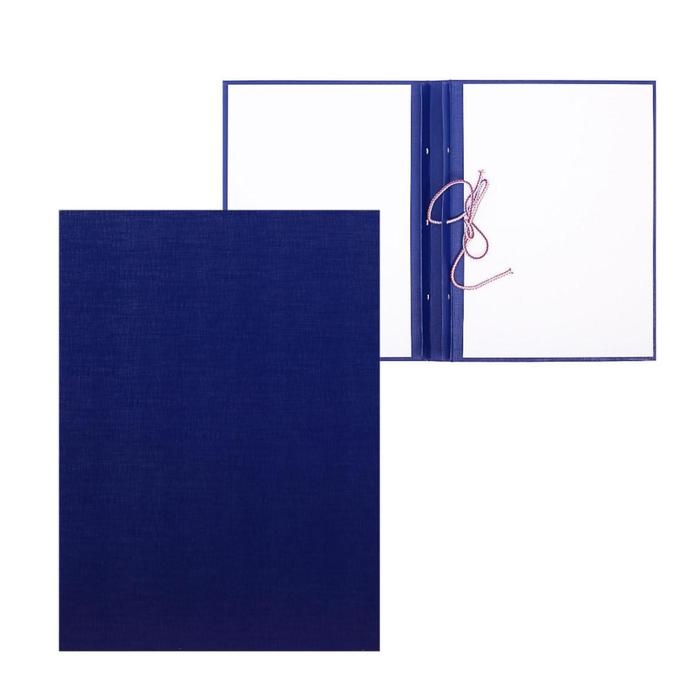 Папка для дипломных работ (Без надписи), бумвинил, гребешки/сутаж, без бумаги, цвет синий (вместимость до 300 листов) Папка для дипломных работ (Без надписи), бумвинил, гребешки/сутаж, без бумаги, цвет синий (вместимость до 300 листов)