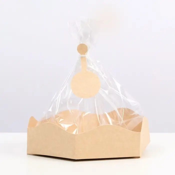 Пакет с жестким дном, крафтовый, 22 х 22 х 33 см Пакет с жестким дном, крафтовый, 22 х 22 х 33 см