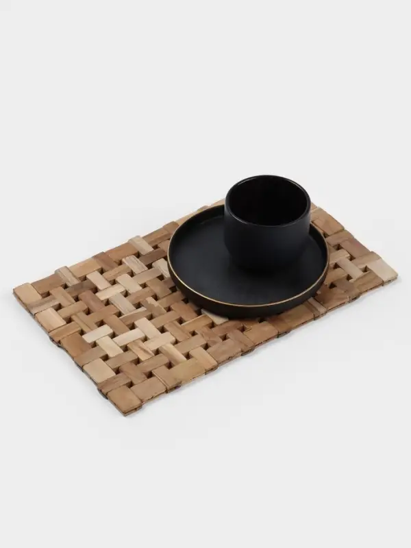 Коврик из тикового дерева, 30&times;20&times;0.7 см