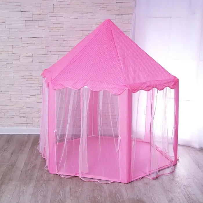 Палатка детская игровая &laquo;Шатер&raquo;, розовая, 140&times;140&times;135 см