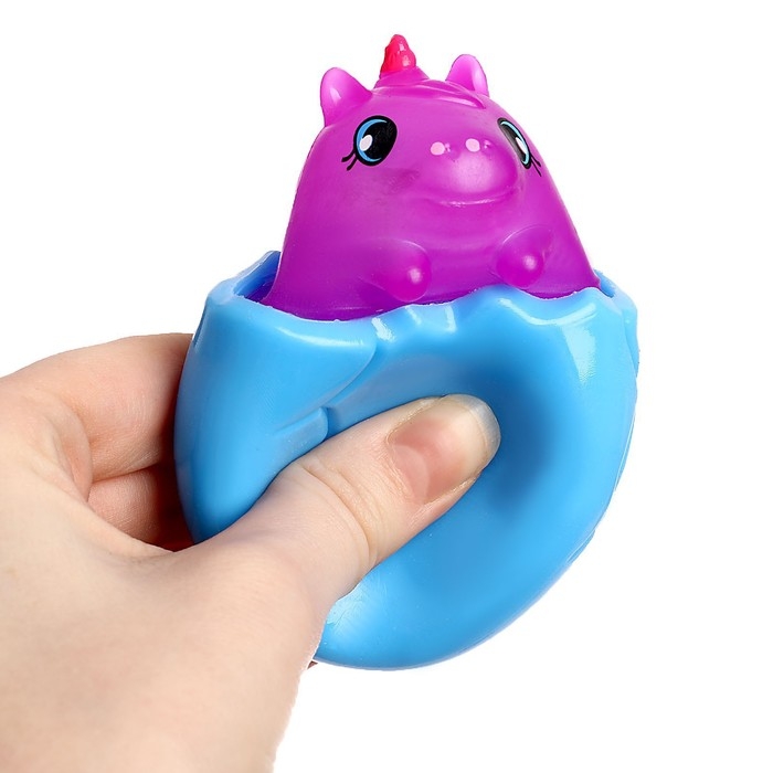 Антистресс сквиш мялка «Дино», цвета МИКС, в шоубоксе Антистресс сквиш мялка «Дино», цвета МИКС, в шоубоксе