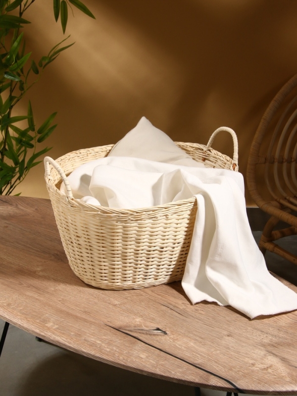 Корзина для белья, 46х36х32 см, ротанг