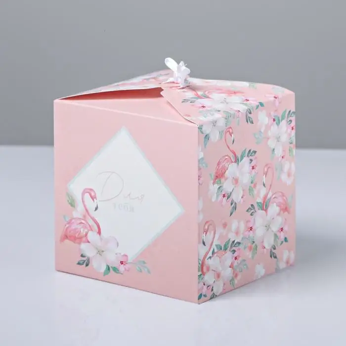 Коробка подарочная складная, упаковка, «Для тебя», 12 х 12 х 12 см Коробка подарочная складная, упаковка, «Для тебя», 12 х 12 х 12 см