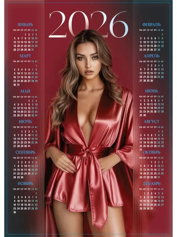 Календарь 2026 «Девушка», А3 Календарь 2026 «Девушка», А3