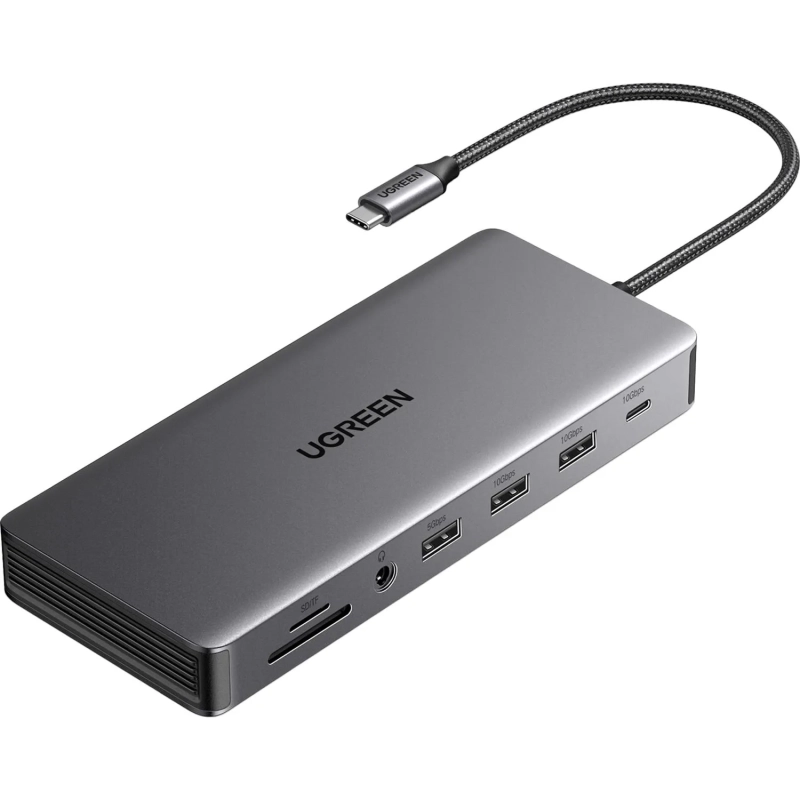 Адаптер UGREEN CM681 (15978) Revodok Pro 13-in-1 4K/60Hz/2xHDMI/DP/PD