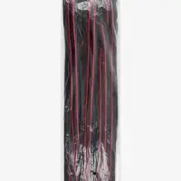 Молния &laquo;Трактор&raquo;, №8, разъёмная, замок автомат, 80 см, чёрная, красная