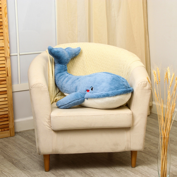 Мягкая игрушка «Кит», 75 см, рот на молнии