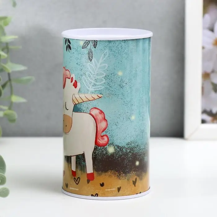 Копилка металл Копилка металл "Единорог" МИКС 12х6,5х6,5 см