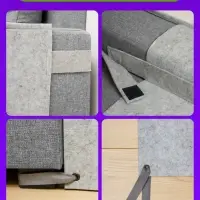 Когтеточка на диван, 57.5&times;59.5 см, войлок, серая