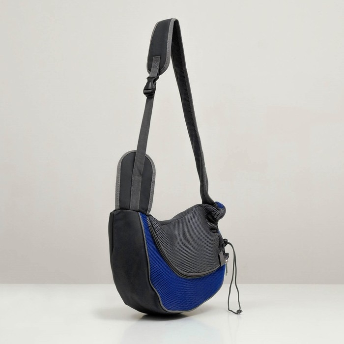 Сумка-переноска Сумка-переноска "Слинг" для животных, 42 х 25 см, синяя