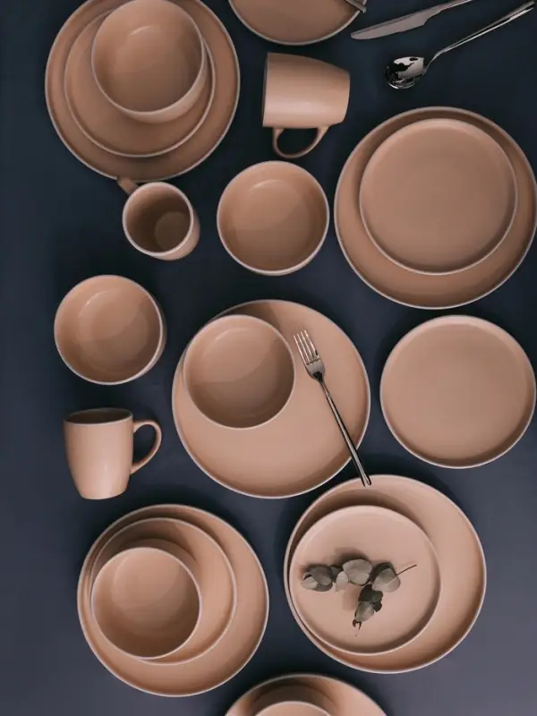 Тарелка Доляна &laquo;Кремовое облако&raquo;, d=27 см, керамика, персиковая