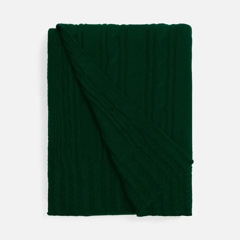 Плед Remitti, темно-зеленый (хвойный) Плед Remitti, темно-зеленый (хвойный)