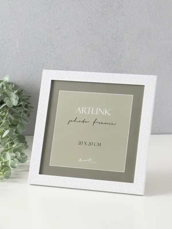 Фоторамка для фото 20х20 см, пластик Lucy, белый