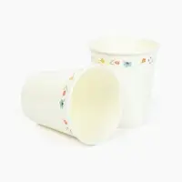 Стакан одноразовый бумажный «Керамика с цветами», белый, 250 мл Стакан одноразовый бумажный «Керамика с цветами», белый, 250 мл