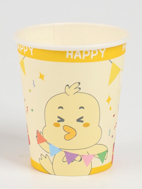 Набор бумажной посуды Набор бумажной посуды "Счастливый цыплёнок", набор 12 шт.